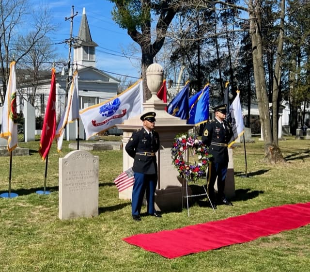 Graveside ceremony at Princeton Cemetery honors President Grover Cleveland