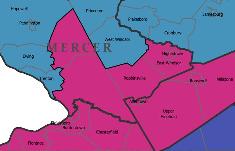Lawrence, Hightstown, East Windsor, Robbinsville removed from New Jersey’s 12th Congressional District