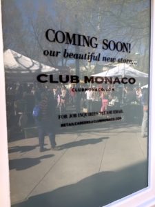 Club Monaco Store Will Open on Palmer Square