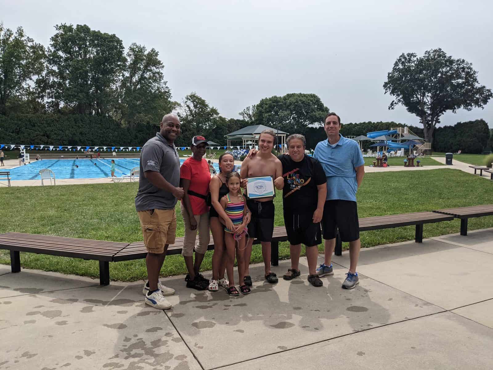 Photo: Princeton Recreation Department marks millionth visitor to Community Park Pool