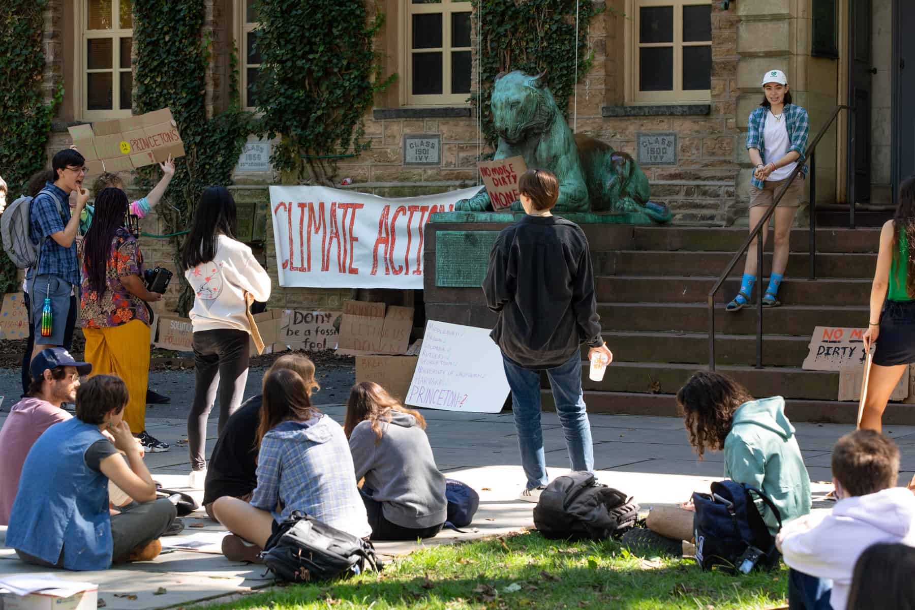 Photos: Students call on Princeton University to divest fully from fossil fuel industry