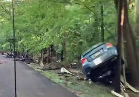 Video shows storm’s destruction along Hollow Road in Montgomery