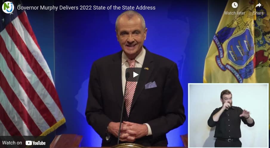 Video: N.J. governor’s 2022 state of the state address