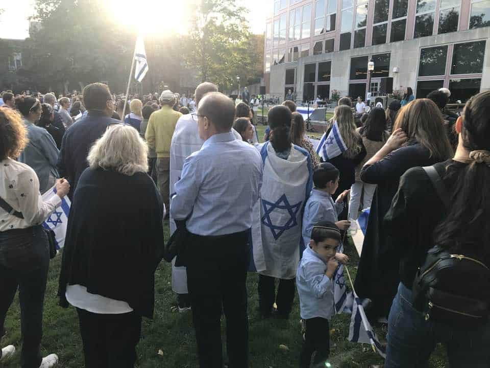 Photos: Vigil for Israel at Princeton University