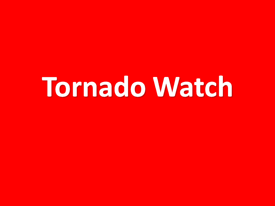 Tornado Watch in effect for Mercer, Burlington and Hunterdon counties until 11 p.m. Monday